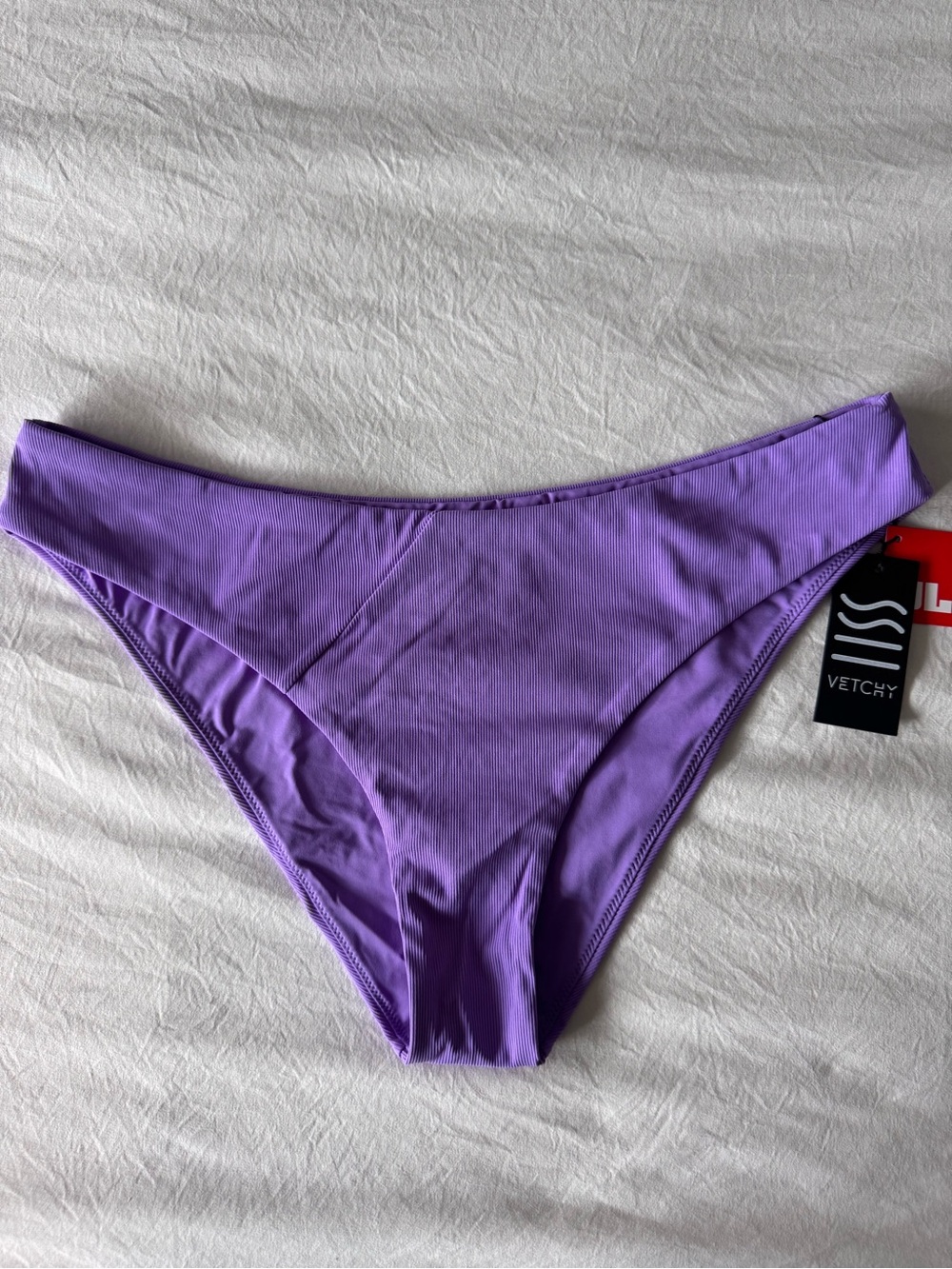 Vetchy Women's Lavender High-Cut Bikini Bottom size XL